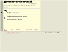 Tablet Screenshot of percorsi.it